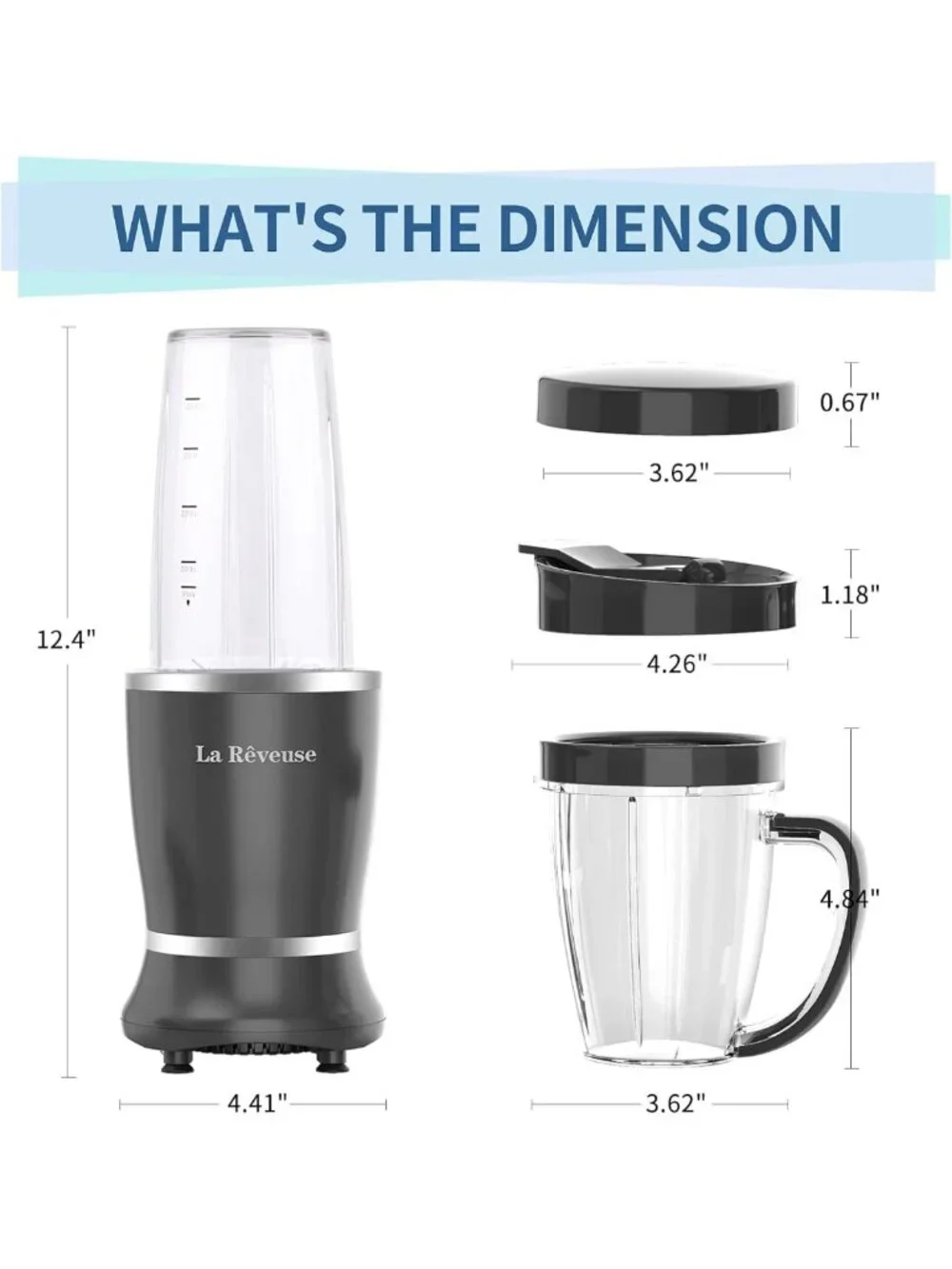 Compact Personal Smoothie Blender Set - 250W, BPA-Free, Perfect for Shakes
